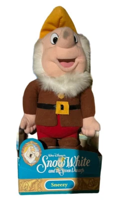 Mattel En Caja De Colección Enano Estornudo Blancanieves 12” Peluche Suave Peluche Nuevo Foto 1 de 4
