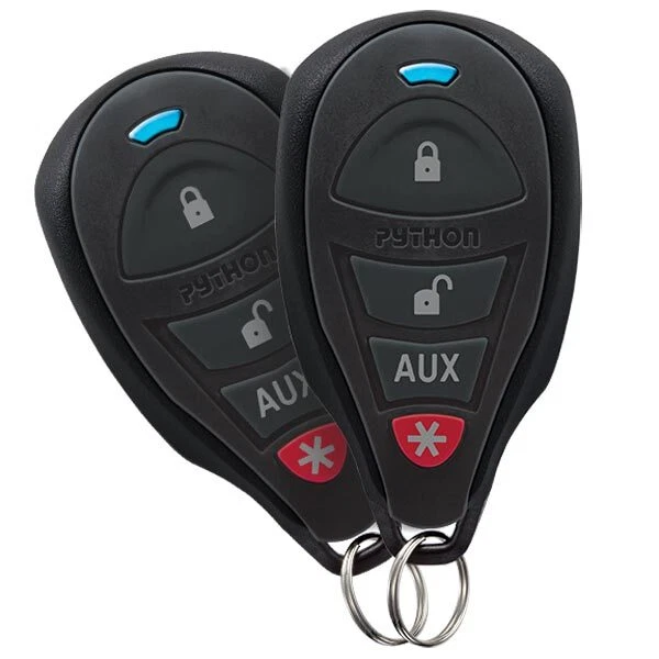 PYTHON 3105P 1-WAY 1/4-MILE RANGE SECURITY SYSTEM W/ 2 4-BUTTON REMOTE CONTROLS - Image 1 of 1