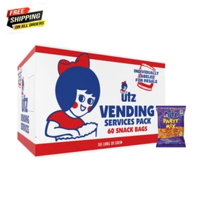24 Servings 60 Ct Vending Services Box 1 Oz Utz Party Mix - Picture 1 of 12