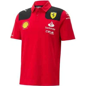 Scuderia Ferrari F1 Men's Team Polo Shirt - Picture 1 of 4
