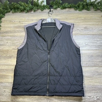 Chaleco acolchado deportivo Russell talla mediana para hombre gris bolsillos con cremallera cortavientos Foto 1 de 4