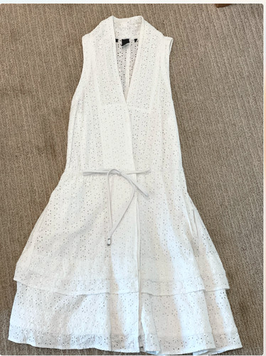 UNDERCOVER NWOT VICTORIA'S SECRET WHITE EYELET DRESS XS