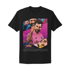 Lionel Messi, #10 Miami, Argentina World Cup Champions Graphic T-Shirt - Picture 1 of 1