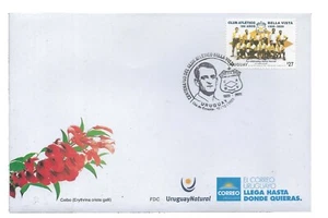#35011B URUGUAY 2020 SPORT FOOTBALL SOCCER CLUB BELLA VISTA FDC YV 3019 - Picture 1 of 1