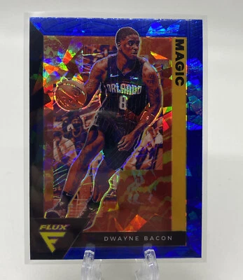 2020-21 Panini Flux Basketball Blue Cracked Ice Prizm #130 Dwayne Bacon Magic - Image 1 of 2
