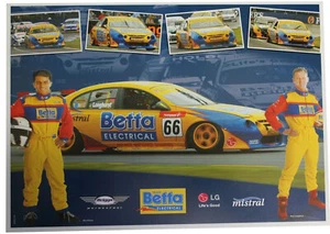 Ford Falcon AU Betta Electrical V8 Supercars Wilson Longhurst Poster Memorabilia - Picture 1 of 1