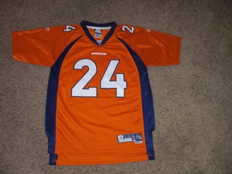 Denver Broncos CHAMP BAILEY sewn Reebok Football jersey youth Large Cover