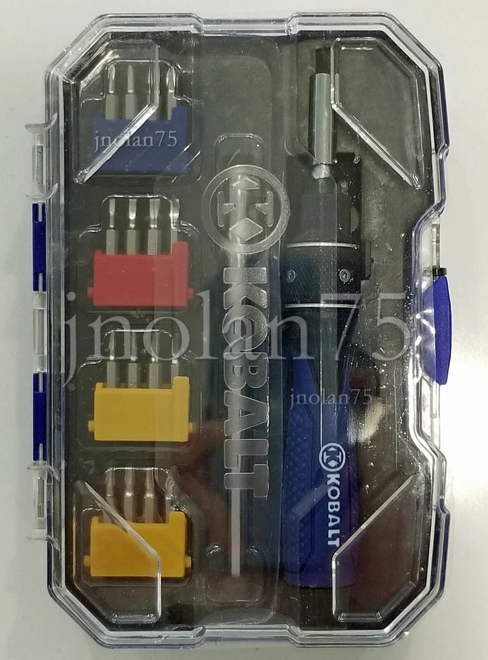 KOBALT 18 Pc DOUBLE DRIVE Mini Micro PRECISION SCEWDRIVER SET +Ext Bar Bits Case - Image 1 of 2
