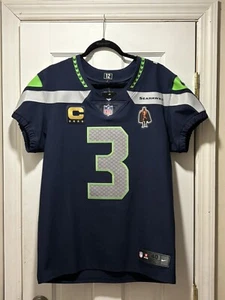 Authentic Russell Wilson Seattle Seahawks Nike Elite Jersey Mens Size: 40 - Picture 1 of 10
