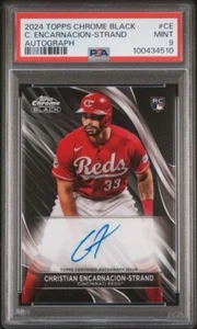 2024 Topps Chrome Black Autograph Christian Encarnacion-Strand #CBA-CE PSA 9 - Picture 1 of 2
