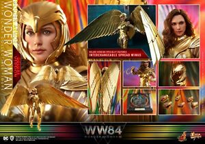 Hot Toys 1/6th Scale Golden Armor Wonder Woman Figure (Deluxe Version) NEW UK