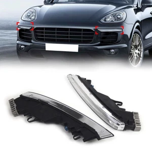 Daytime Running Light Fog Light For Porsche Cayenne 958 2015-2018 Pair - Picture 1 of 12