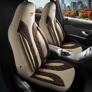 Pilot Coprisedile Adatto A per Mercedes Benz Classe M IN Beige Braun 1100P103 - Foto 1 di 9