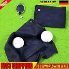 Golf Ball Cleaning Microfiber Towel with Hook Lanyard Hole Golf Cotton Wipes