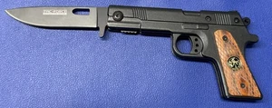 TAC-FORCE Speedster Model TF-662SW Super Knife Pistol Shape Stainless Blade - Picture 1 of 7