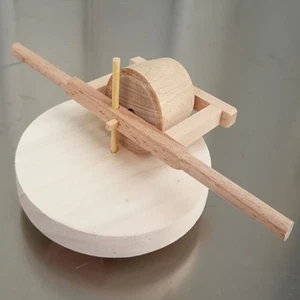 Grinding Discs Stone Mill Handicrafts Farm Tool Model  Kids Toy - Picture 1 of 12