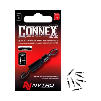 Nytro 2 x 8pk Quick Change Feeder Swivels ALL SIZES Fishing tackle - Image 1 of 3
