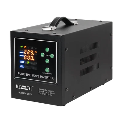 Notstromversorgung Wechselrichter KEMOT PROsinus1000-LFP4 12V 230V 1000VA/700W - Bild 1 von 4