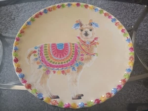 New 2 Llama plate by Spring Shop 9" - Picture 1 of 4