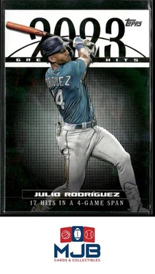2024 Topps Julio Rodríguez 2023 Greatest Hits #23GH-17 - Image 1 of 2