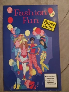 1989 FASHION FUN PAPER DOLLS by CHECKERBOARD - Picture 1 of 4