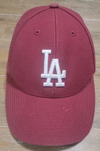 LOS ANGELES DODGERS '47 MVP Hat Cap Dark Maroon Red MLB Baseball Hook N Loop - Picture 1 of 7