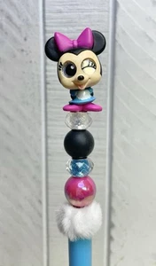 Disney Doorables Figur Minnie Mouse Perlen Stift türkis mehrfarbig schwarze Tinte - Bild 1 von 6