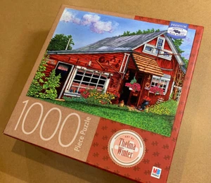 1000 piece jigsaw puzzle country gift shop Eden NY Thelma Winter Red Barn - Picture 1 of 6