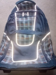 Großer Herren Damen Rucksack mit Rollen Reisetasche Trolley Reisetasche Schule - Bild 1 von 6