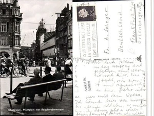 509869,Netherlands Amsterdam Muntplein met Reguliersbreestraat Fahrräder - Picture 1 of 1