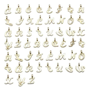 26Pcs Gold A-Z Letters Alphabet Charms Pendant DIY Jewelry Making Accessorie^JF - Picture 1 of 6
