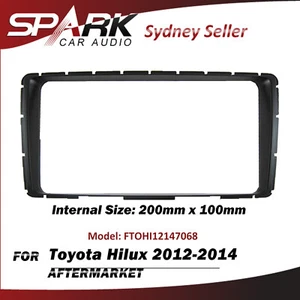 SP Double Din Facia Kit Fascia Dash Plate For Toyota Hilux Workmate 2012-2014 - Picture 1 of 2