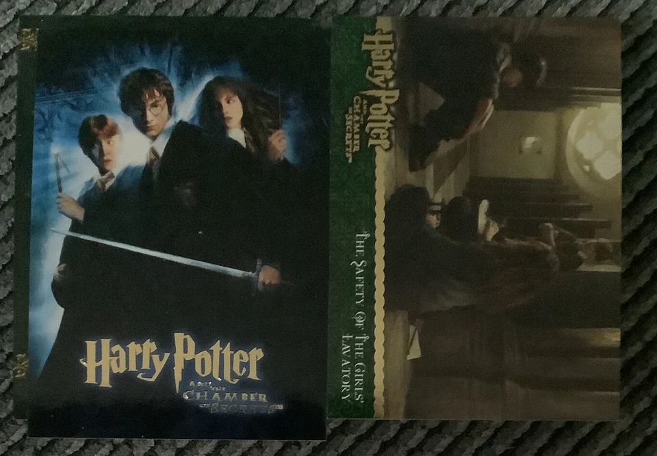 HARRY POTTER AND THE CHAMBER OF SECRETS ARTBOX COMPLETE BASE CARD SET 1-90 - Image 1 of 1