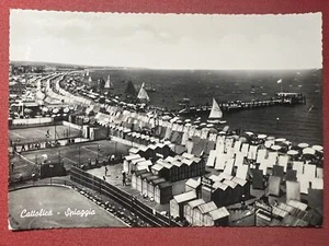 Cartolina - Cattolica - Spiaggia - 1954 - Foto 1 di 2