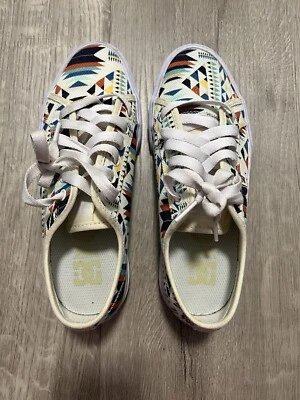 Woman’s Manual Shoes - Color Tan Pattern - Womens Size 7 - Image 1 of 4