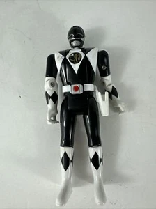 Vintage 1993 Bandai Flip Head 5.5" Black Power Ranger Action Figure  Zack Taylor - Picture 1 of 5