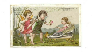 Tarjeta de intercambio vintage de zapatos finos Edwin C. Burt & Co. - Imagen 1 de 2