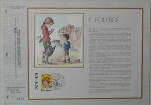 Feuillet CEF 1er jour 492 Soie 1979 Poulbot Francisque Dessinateur  - Picture 1 of 1