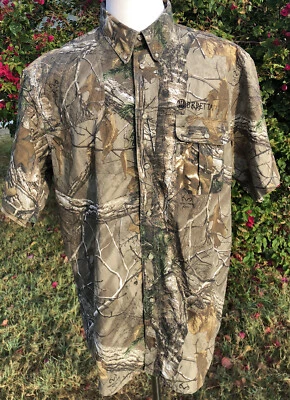 2298 BERETTA MEN’S SHOOTING SHORT SLEEVE SHIRT 2.0 – REALTREE XTRA - MENS LARGE - Image 1 of 4