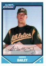 2007 Bowman Chrome Prospects Refractors #BC136 Andrew Bailey /500