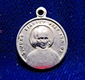 Medalla St John Vianney/St Philomena aluminio - Imagen 1 de 2