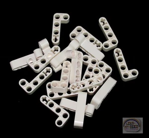 LEGO Technic - 20 vigas en forma de 'L' - 2x4 - brazos de elevación - blanco - nuevo - 32140, EV3 - Imagen 1 de 4