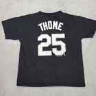 Chicago White Sox Shirt Boys Medium Black Jim Thome Jersey Baseball Team Youth