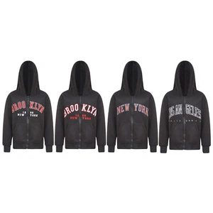 Kids Girls Boys Sport Top Casual Hooded Long Sleeve Sweatshirt Active Outerwear - Picture 1 of 36