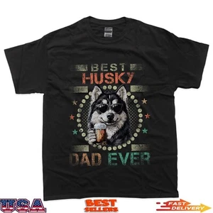 Lustiges T-Shirt Husky Papa Hundebesitzer Husky Hundeliebhaber Papa - Bild 1 von 6