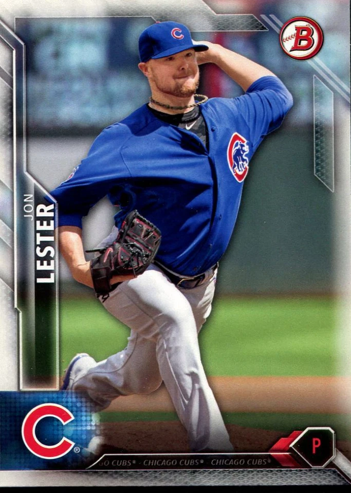 2016 Bowman Baseball  JON LESTER  Base Single - CHICAGO CUBS - #17 - Image 1 of 1