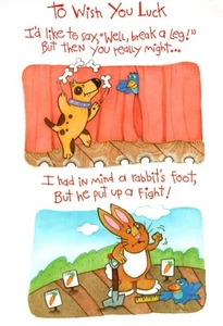 Funny Goodbye Good Bye Wishing You Good Luck From Group Ambassador Greeting Card - Picture 1 of 3