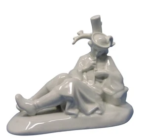 Zsolnay-Ungarn Flöte spielt ruhender Hirte Figur - Bild 1 von 5