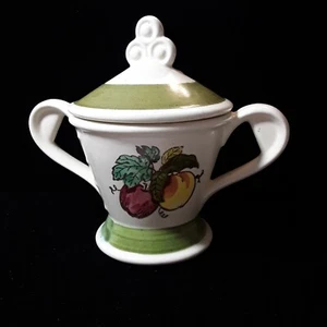 De colección Metlox - Poppytrail Provincial Fruta Verde Tapa Azúcar - Imagen 1 de 5