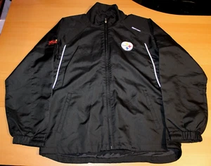Chaqueta de Colección NFL Pittsburgh Steelers Budweiser Cremallera Completa Mediana Reebok Negra - Imagen 1 de 9